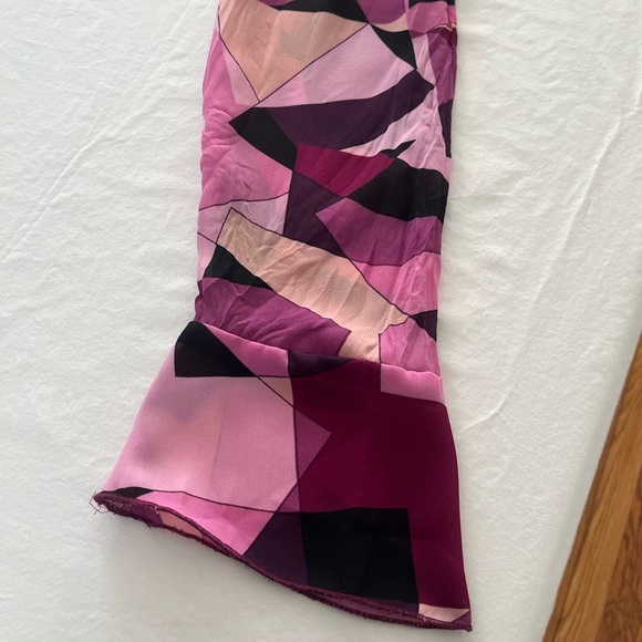 VTG Y2K petal pink lace ruffle flutter sleeve drop waist top size XL coquette - Picture 14 of 14